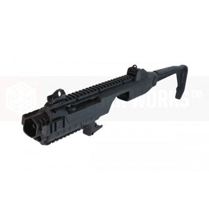 AW Custom Polymer Tactical Carbine Conversion Kit for Tokyo Marui G17 / AW Custom VX01 / VX02 / WE GBB G Series - Black - MLEmart.com