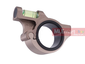 Blackcat Airsoft Heavy Duty 25/30 mm Bubble Level - Tan - MLEmart.com