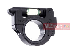 Blackcat Airsoft Adjustable Heavy Duty 25/30 mm Bubble Level - Black - MLEmart.com