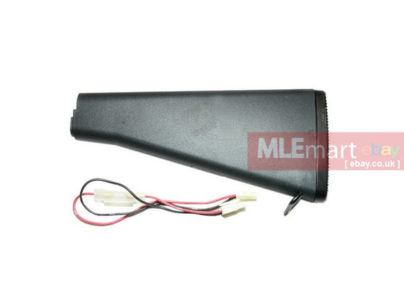 Classic Army M15 Stock w/ wiring (For M16 Series) (Black) - MLEmart.com