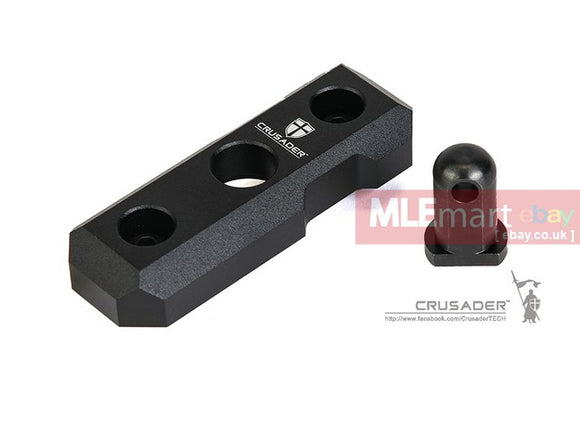 Crusader Bipod Mount M-Lok Spec For M-Lok Rail (Black) - MLEmart.com