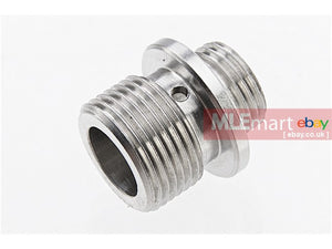 MLEmart.com - Dynamic Precision Stainless Steel Silencer Adaptor M11 CW To M14 CCW ( Silver )