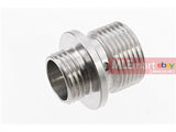 Dynamic Precision Stainless Steel Silencer Adaptor M11 CW To M14 CCW ( Silver ) - MLEmart.com