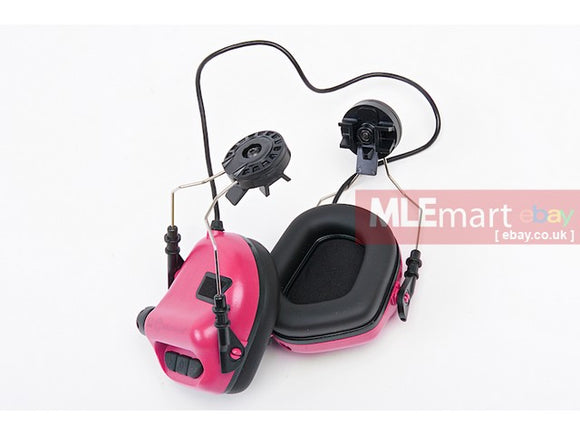 Earmor Hearing Protection Ear-Muff Helmet Version - Pink - MLEmart.com