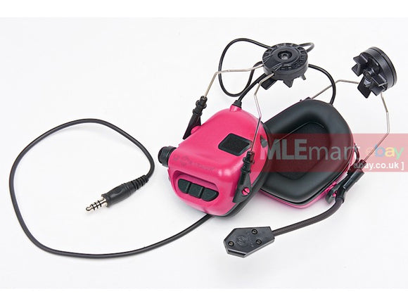 Earmor Tactical Hearing Protection Helmet Version Ear-Muff - Pink - MLEmart.com