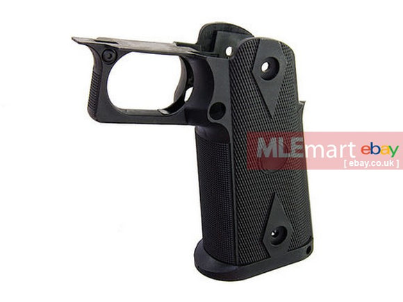 GK Tactical Nylon Grips for Tokyo Marui Hi-Capa GBB Series - Black - MLEmart.com