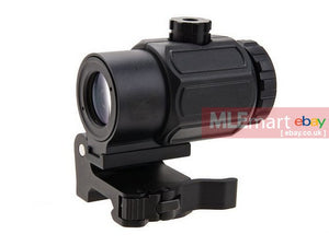 GK Tactical G43 3x Magnifier with QD Flip Mount - Black - MLEmart.com