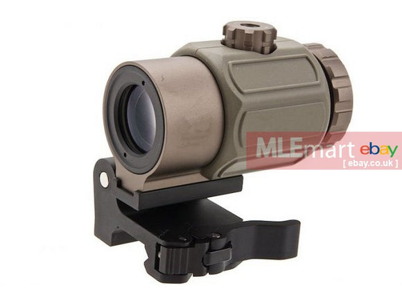 GK Tactical G43 3x Magnifier with QD Flip Mount - DE - MLEmart.com