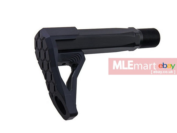 GK Tactical B5 Stock with Stock Tube for M4 GBB - Black - MLEmart.com