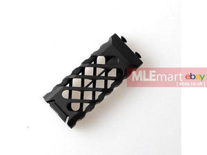 5KU Metal VT Style Angled Stripes Vertical Grip For Keymod (BK) - MLEmart.com