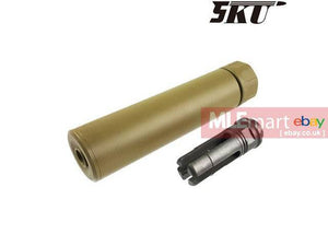 5KU SOCOM556-RC Dummy Silencer -14mm ( Tan ) - MLEmart.com