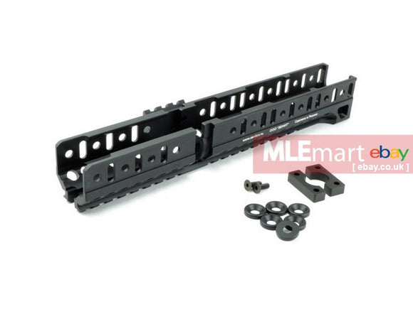 5KU B-30U Long Lower Rail Handguard for CYMA / LCT / GHK AK Rifle ( Black ) - MLEmart.com