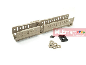 5KU B-30U Long Lower Rail Handguard for CYMA / LCT / GHK AK Rifle ( Tan ) - MLEmart.com