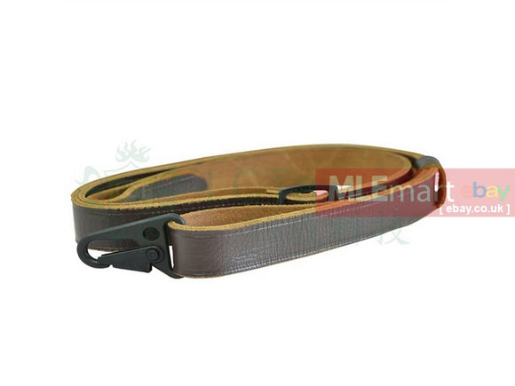 LCT Airsoft LC-3 Leather Sling with Hook - MLEmart.com