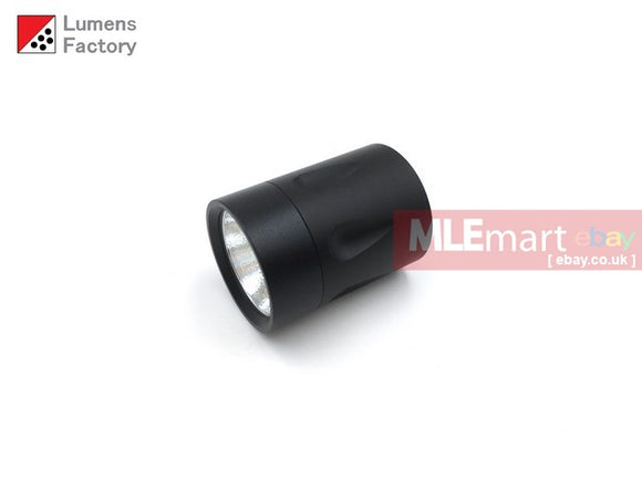 MLEmart.com - Lumens Factory E Series Teardrop 1 Mode Head Unit (2.7V-4.5V) - Nichia 319B Cool White (HA3 Black, Flat Bezel)