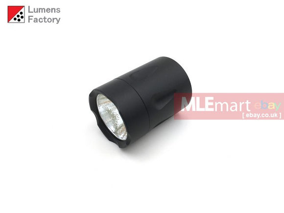 MLEmart.com - Lumens Factory E Series Teardrop 1 Mode Head Unit (2.7V-4.5V) - Nichia 319B Cool White (HA3 Black, Cren Bezel)