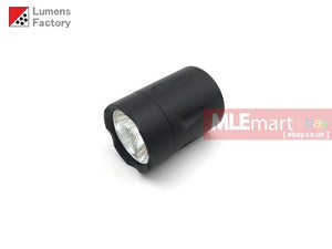 MLEmart.com - Lumens Factory E Series Teardrop 1 Mode Head Unit (2.7V-4.5V) - Nichia 319A Neutral White 80-CRI (HA3 Black, Cren Bezel)