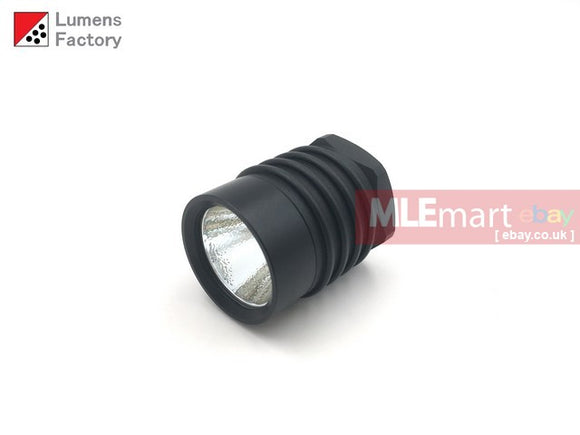 MLEmart.com - Lumens Factory E Series KL1 Style 1 Mode Head Unit (2.7V-4.5V) - Nichia 319B Cool White (HA3 Black, Flat Bezel)