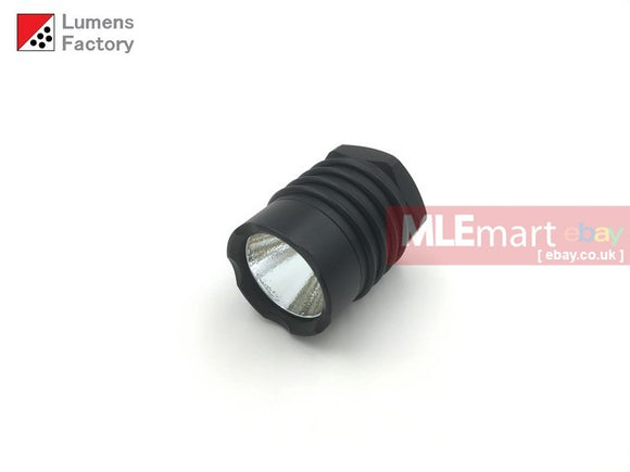 MLEmart.com - Lumens Factory E Series KL1 Style 1 Mode Head Unit (2.7V-4.5V) - Nichia 319A Neutral White 80-CRI (HA3 Black, Cren Bezel)