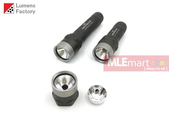 MLEmart.com - Lumens Factory E Series Elite Head Unit for Incandescent and LED Tower Modules HA3 Natural - Stainless Steel Flat Bezel