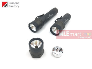 MLEmart.com - Lumens Factory E Series Elite Head Unit for Incandescent and LED Tower Modules HA3 Natural - QPQ Black Crenelated Bezel