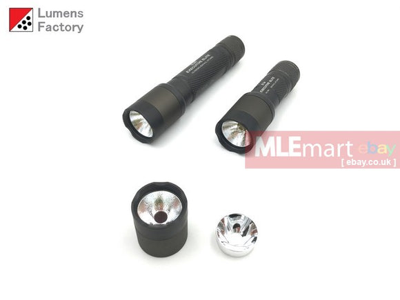 MLEmart.com - Lumens Factory E Series Smoothie Head Unit for Incandescent and LED Tower Modules HA3 Natural - QPQ Black Crenelated Bezel