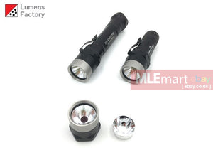 MLEmart.com - Lumens Factory E Series Elite Head Unit for Incandescent and LED Tower Modules HA3 Black - Stainless Steel Flat Bezel