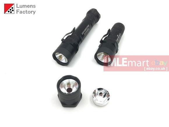 MLEmart.com - Lumens Factory E Series Elite Head Unit for Incandescent and LED Tower Modules HA3 Black - QPQ Black Crenelated Bezel