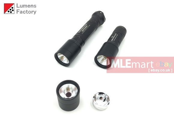 MLEmart.com - Lumens Factory E Series Smoothie Head Unit for Incandescent and LED Tower Modules HA3 Black - Aluminum HA3 Black Flat Bezel