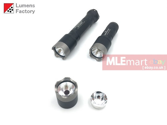 MLEmart.com - Lumens Factory E Series Smoothie Head Unit for Incandescent and LED Tower Modules HA3 Black - Titanium Defender Bezel