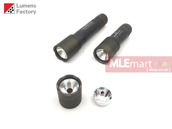 MLEmart.com - Lumens Factory E Series Smoothie Head Unit for Incandescent and LED Tower Modules HA3 Natural - Aluminum HA3 Black Flat Bezel