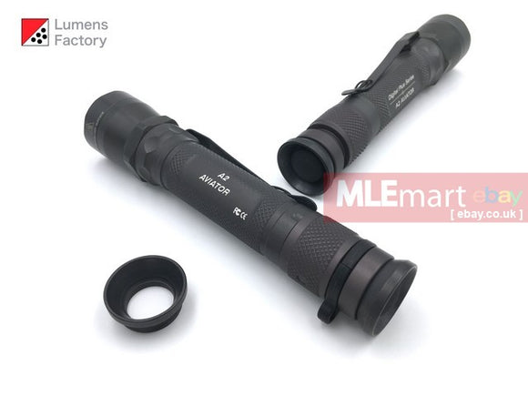 MLEmart.com - Lumens Factory Tail Standing Shroud for Z62 Tailcaps (A2, A2 LED, L1, L2, LX2, AZ2, AZ2-S, K2, Kroma, V2) - QPQ Black Stainless Steel