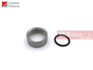 MLEmart.com - Lumens Factory Stainless Steel Bezel Ring for Surefire E Series Elite Bezels and KL1, KL4 - Flat Bezel Ring