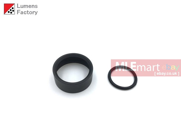 MLEmart.com - Lumens Factory Mil-Spec QPQ Black Bezel Ring for Surefire E Series Elite Bezels and KL1, KL4 - Flat Style Bezel Ring