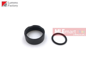 MLEmart.com - Lumens Factory Mil-Spec QPQ Black Bezel Ring for Surefire E Series Elite Bezels and KL1, KL4 - Crenellated Bezel Ring