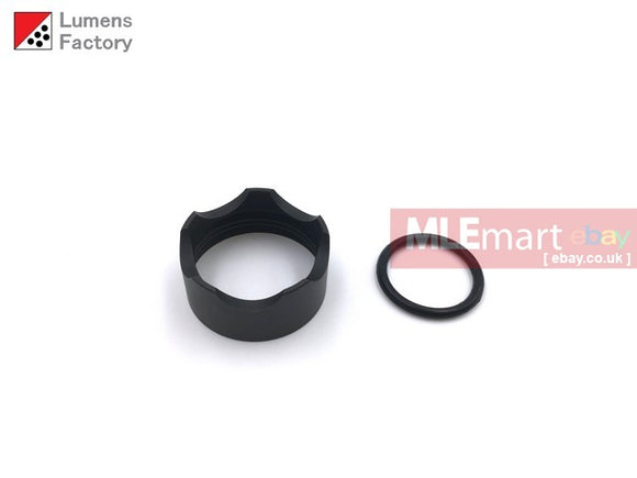 MLEmart.com - Lumens Factory Mil-Spec QPQ Black Bezel Ring for Surefire E Series Elite Bezels and KL1, KL4 - Defender Bezel Ring