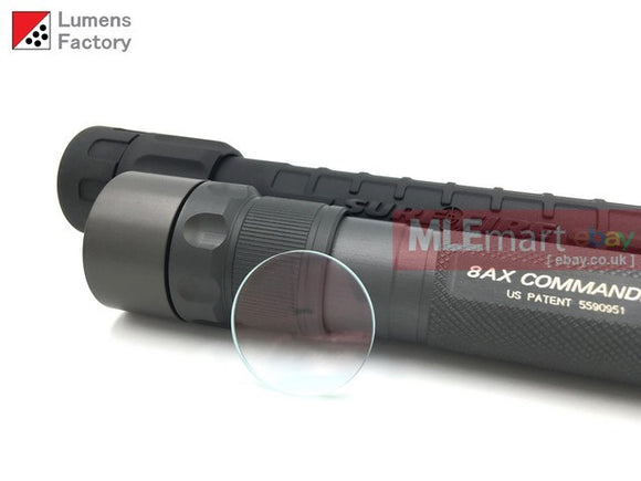 MLEmart.com - Lumens Factory Surefire 8NX, 8AX Replacement Tempered UCL Lens, Optical Coated