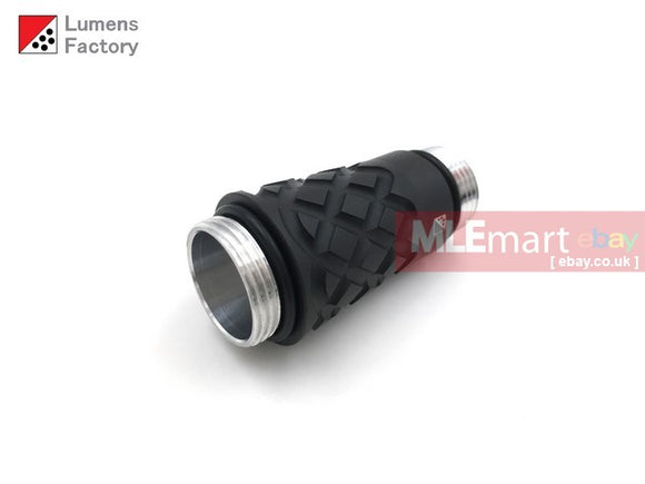 MLEmart.com - Lumens Factory E1P Pineapple, 1 Cell Flashlight Body - HA3 Black Version