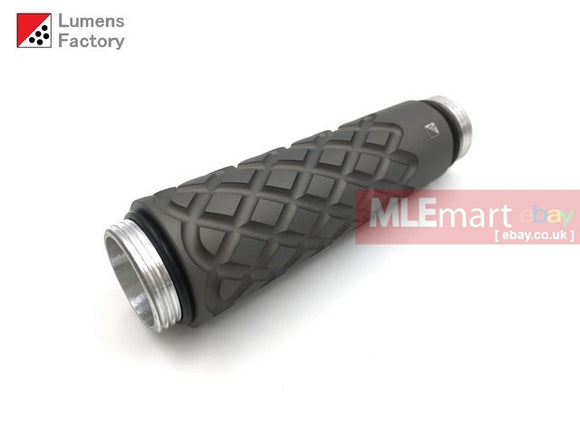 MLEmart.com - Lumens Factory E2P Pineapple, 2 Cell Flashlight Body - HA3 Natural Version