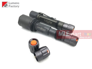 MLEmart.com - Lumens Factory Seraph Tailstanding Tailcap, 3A Forward Clicky for Surefire P/Z/G/C - Charcoal Grey Version