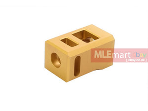 MLEmart.com - Maple Leaf (by ESD) Muzzle Suppressor (CCW 14mm) for WE Glock Series Gold