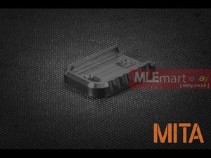 MLEmart.com - MITA Marui glock CNC aluminum mag base-Black-thin - MITA-P095-BK