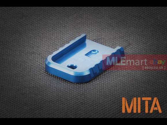 MLEmart.com - MITA Umarex/VFC glock CNC aluminum mag base-Blue - MITA-P097-BL