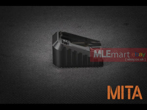 MLEmart.com - MITA Marui glock CNC aluminum mag base-Black-middle - MITA-P098-BK