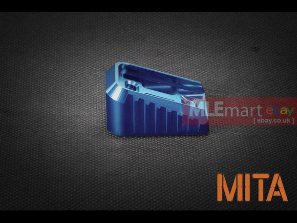 MLEmart.com - MITA Marui glock CNC aluminum mag base-Blue-middle - MITA-P098-BL