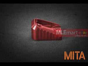 MLEmart.com - MITA Marui glock CNC aluminum mag base-Red-middle - MITA-P098-RD