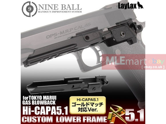 Laylax Nine Ball Hi-Capa Custom Lower Frame RR 5.1 for Tokyo Marui