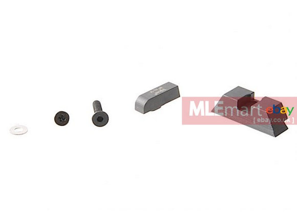 MLEmart.com - Pro-Arms CNC Tritium Steel Sight for Umarex / VFC Glock 17 / 45 Gen 5 / 19 Gen 4 / 19x Gas Airsoft Pistol