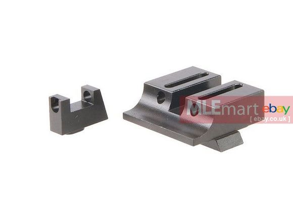 MLEmart.com - Pro-Arms CNC Fiber Optic Steel Sight for Umarex / VFC G19x, G19 Gen 4, G17 Gen 5, G45