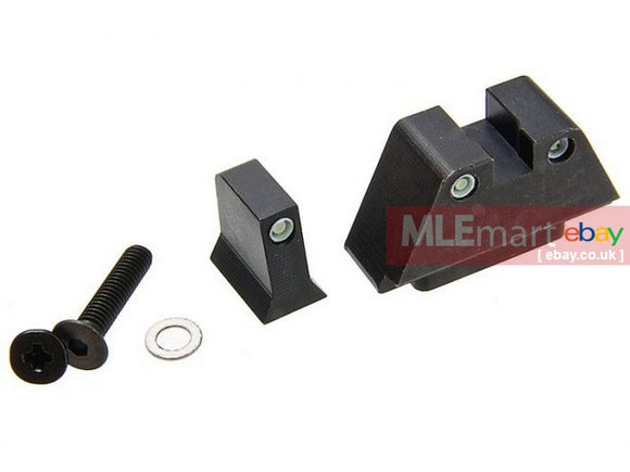 MLEmart.com - Pro-Arms Tritium Steel Suppressor Sight for Tokyo Marui G17 Gen 3 / Gen 4 GBB Pistol